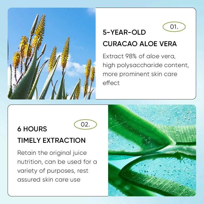 Aloe Vera Face Gel anti Acne Brightening Hydrating Anti-Aging Moisturizing Facial Cream Face Skin Care Cosmetics