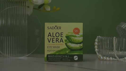 Aloe Eye Patches – 60pcs, Hydrating & Firming